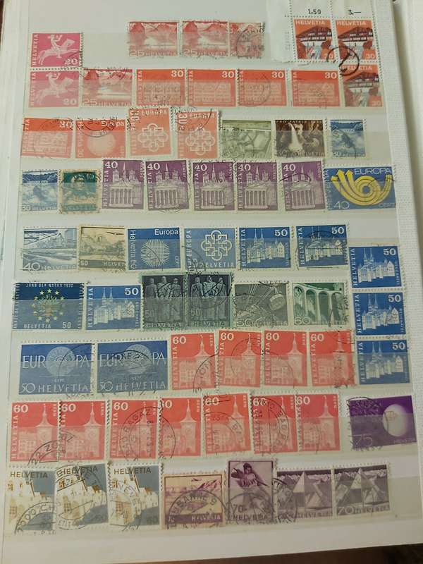 SWITZERLAND STAMPS WITH GOOD CANCELLATIONS