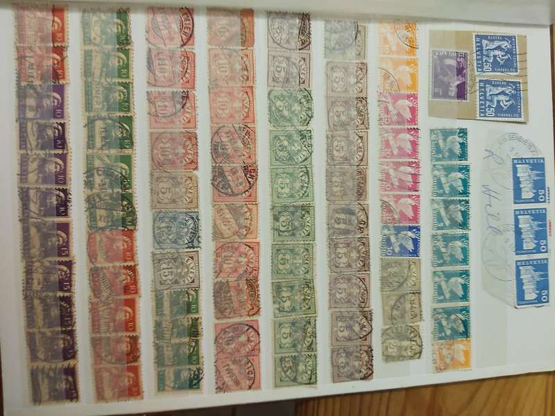 SWITZERLAND STAMPS WITH GOOD CANCELLATIONS