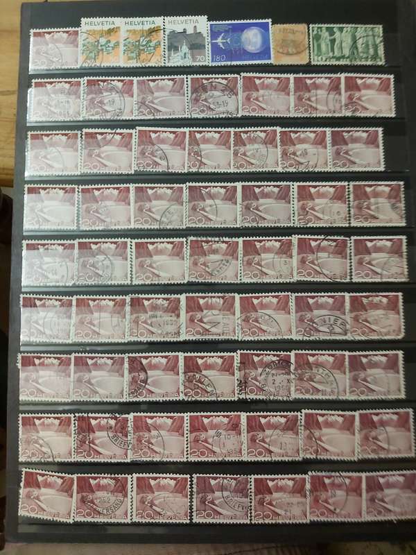 SWITZERLAND STAMPS WITH GOOD CANCELLATIONS