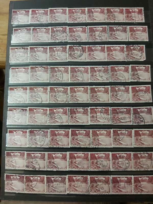 SWITZERLAND STAMPS WITH GOOD CANCELLATIONS