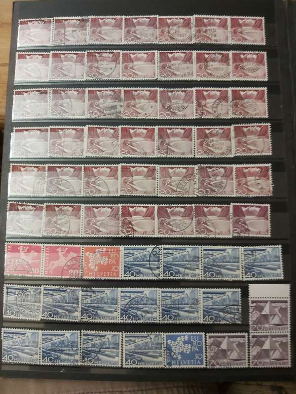 SWITZERLAND STAMPS WITH GOOD CANCELLATIONS