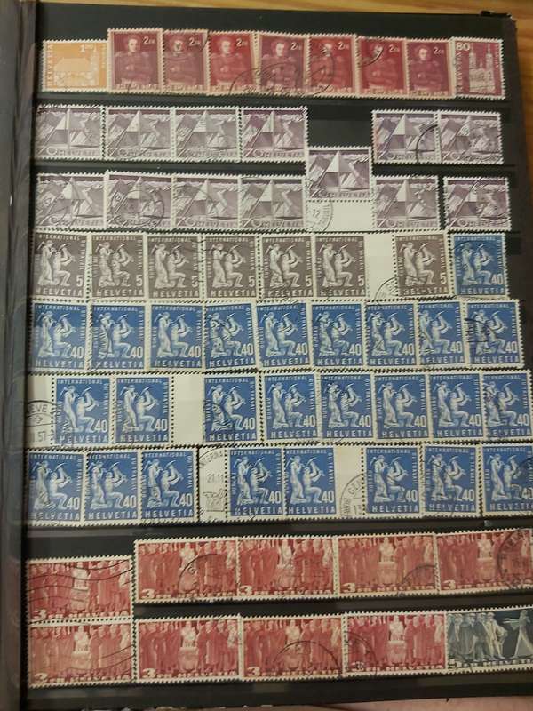SWITZERLAND STAMPS WITH GOOD CANCELLATIONS