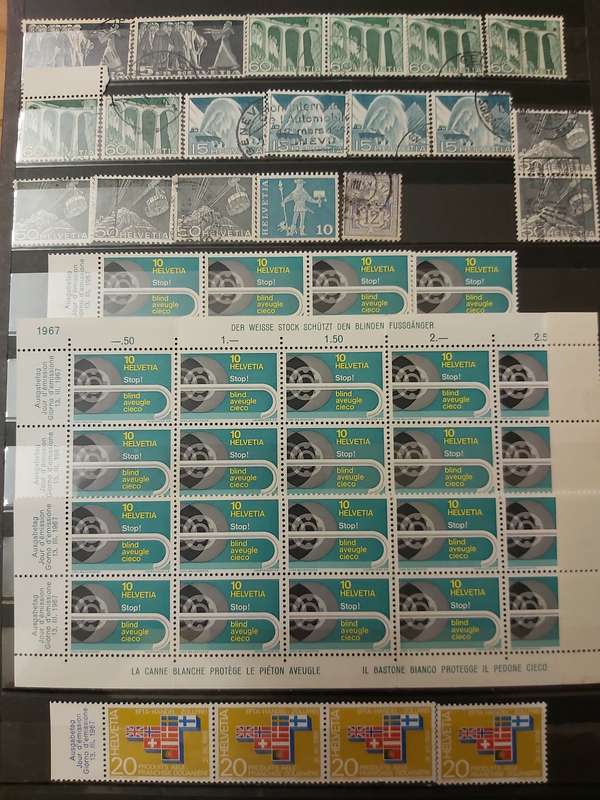 SWITZERLAND STAMPS WITH GOOD CANCELLATIONS