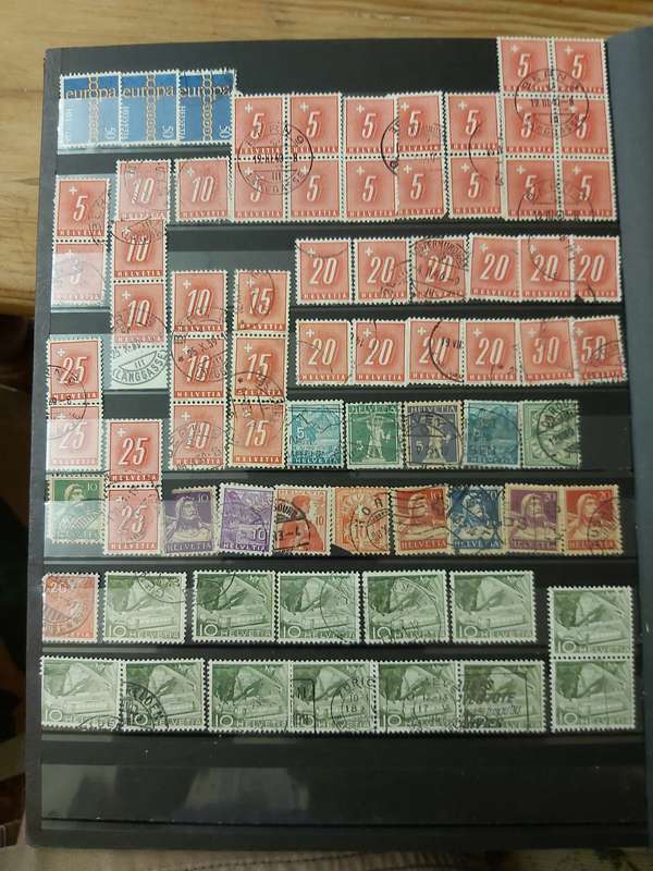 SWITZERLAND STAMPS WITH GOOD CANCELLATIONS