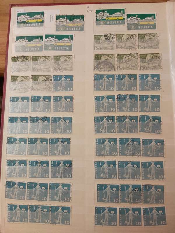 SWITZERLAND STAMPS WITH GOOD CANCELLATIONS