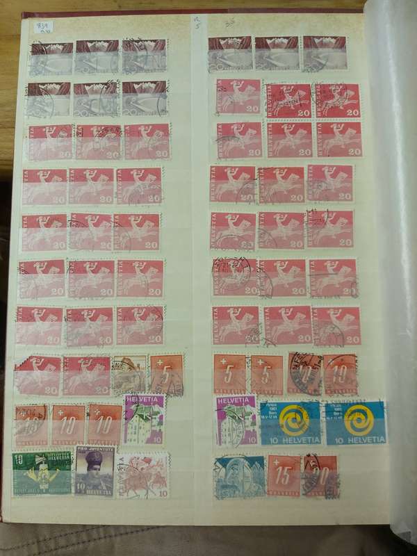 SWITZERLAND STAMPS WITH GOOD CANCELLATIONS