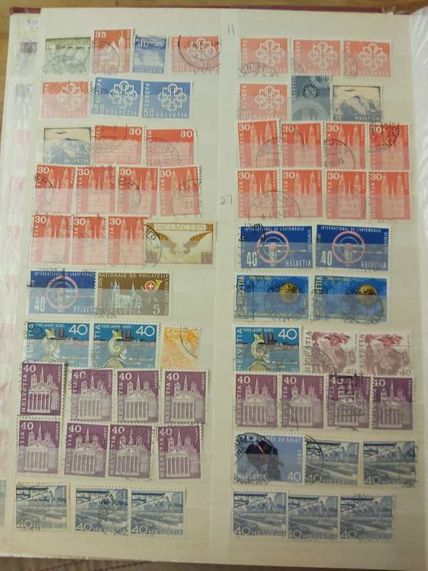 SWITZERLAND STAMPS WITH GOOD CANCELLATIONS