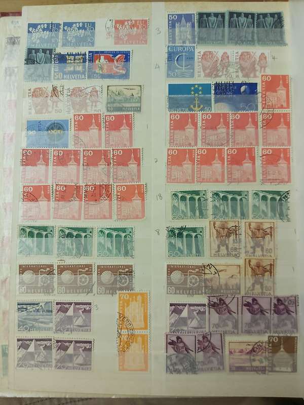 SWITZERLAND STAMPS WITH GOOD CANCELLATIONS