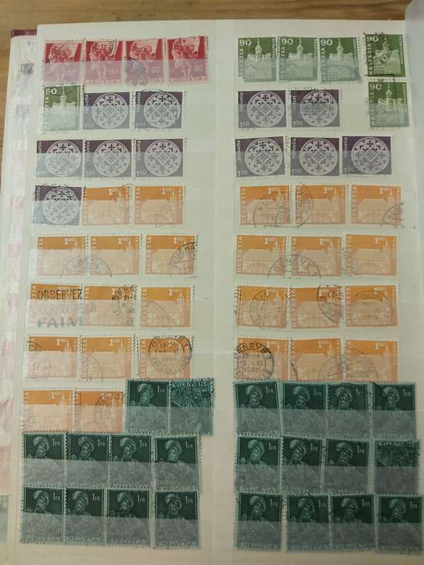 SWITZERLAND STAMPS WITH GOOD CANCELLATIONS