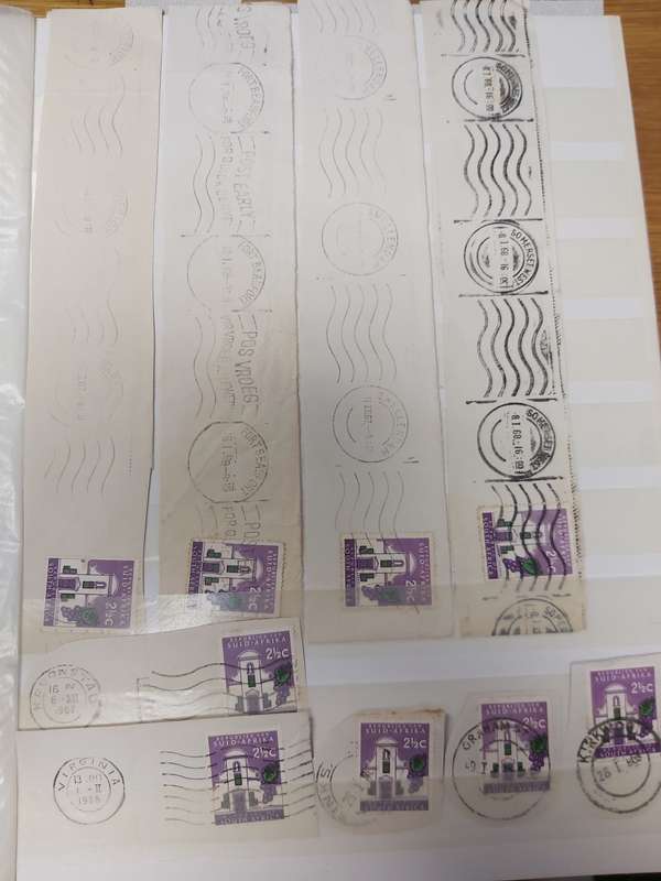 RSA STAMPS AND VERY GOOD CANCELLTIONS SA FROM 1968/1967, WITH SWA,RHODESIA, WALVISBAY AND USA CANCEL