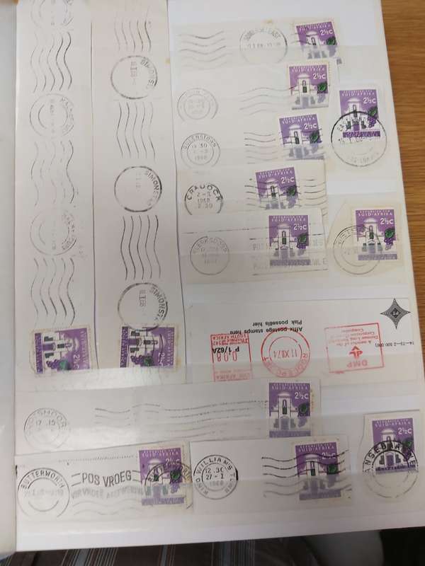 RSA STAMPS AND VERY GOOD CANCELLTIONS SA FROM 1968/1967, WITH SWA,RHODESIA, WALVISBAY AND USA CANCEL