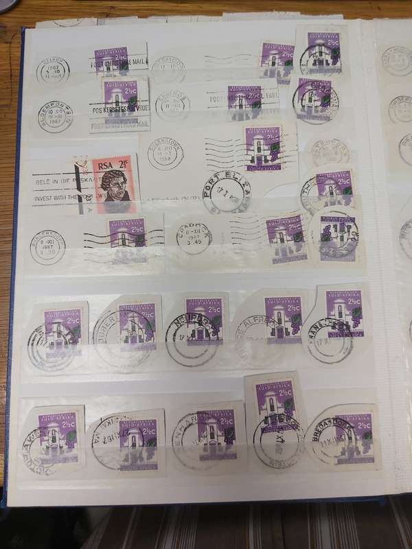 RSA STAMPS AND VERY GOOD CANCELLTIONS SA FROM 1968/1967, WITH SWA,RHODESIA, WALVISBAY AND USA CANCEL