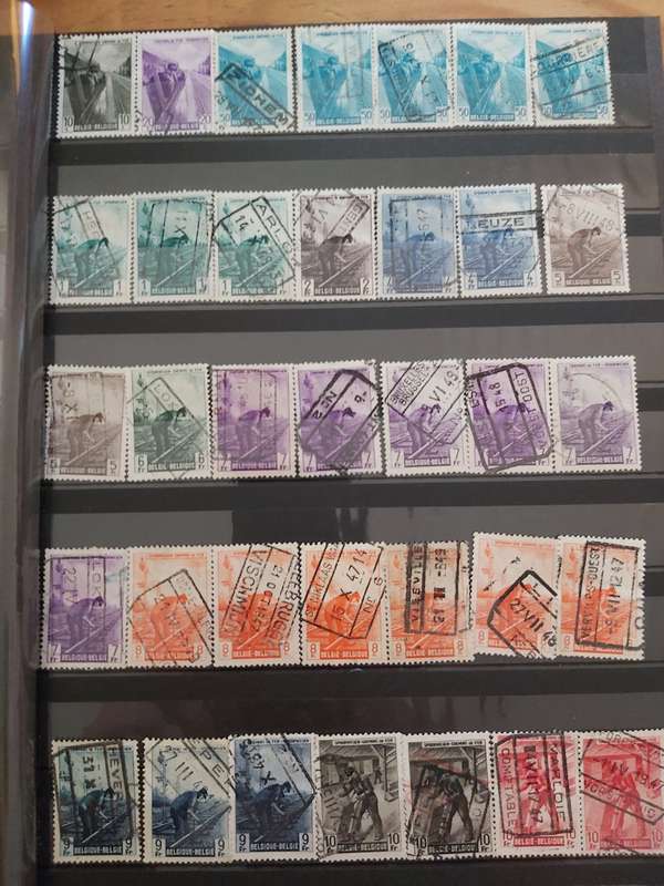 BELGIUM RAILWAY STAMPS