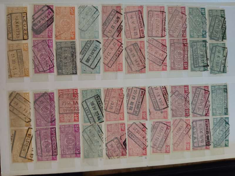 BELGIUM RAILWAY STAMPS