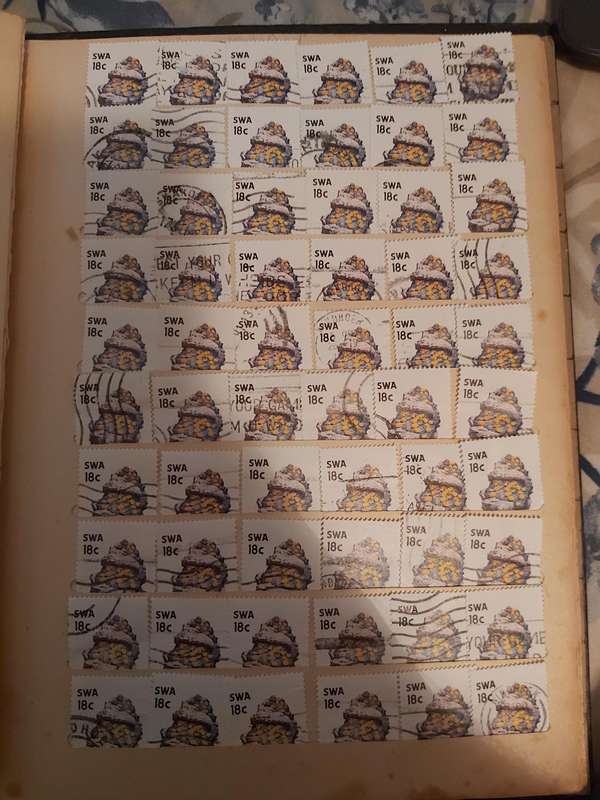 ALBUM WITH SOUTH AFRICA AND SWA STAMPS
