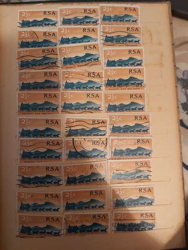 ALBUM WITH SOUTH AFRICA AND SWA STAMPS