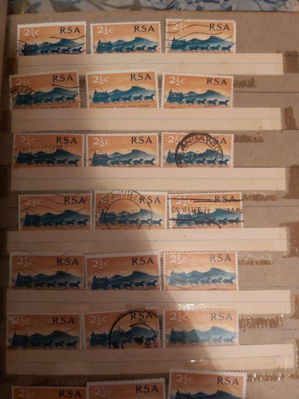ALBUM WITH SOUTH AFRICA AND SWA STAMPS