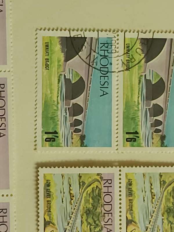 RHODESIA BLOCKS WITH VARIETIES AND ERRORS