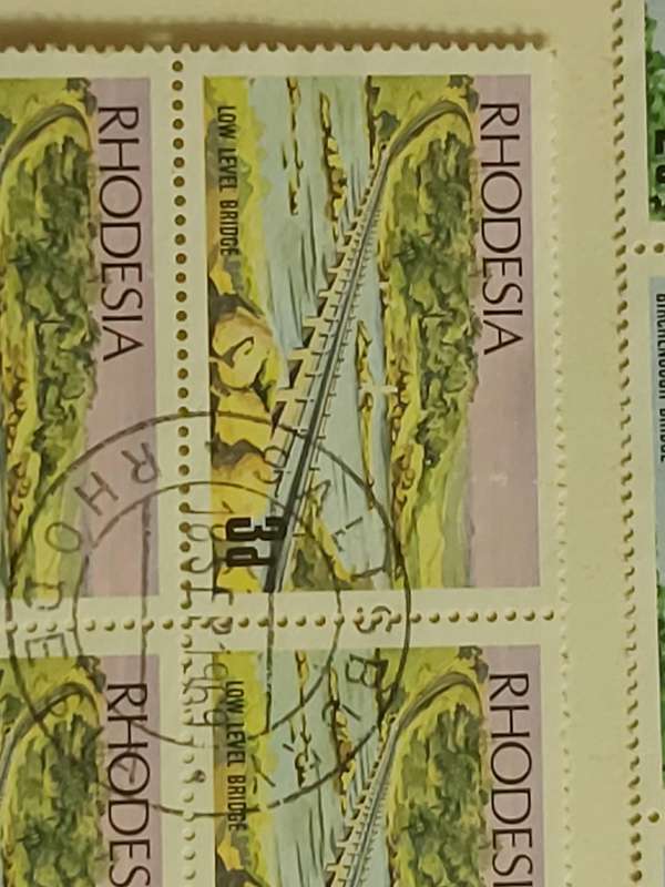 RHODESIA BLOCKS WITH VARIETIES AND ERRORS