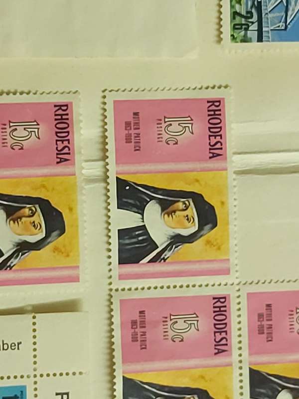 RHODESIA BLOCKS WITH VARIETIES AND ERRORS