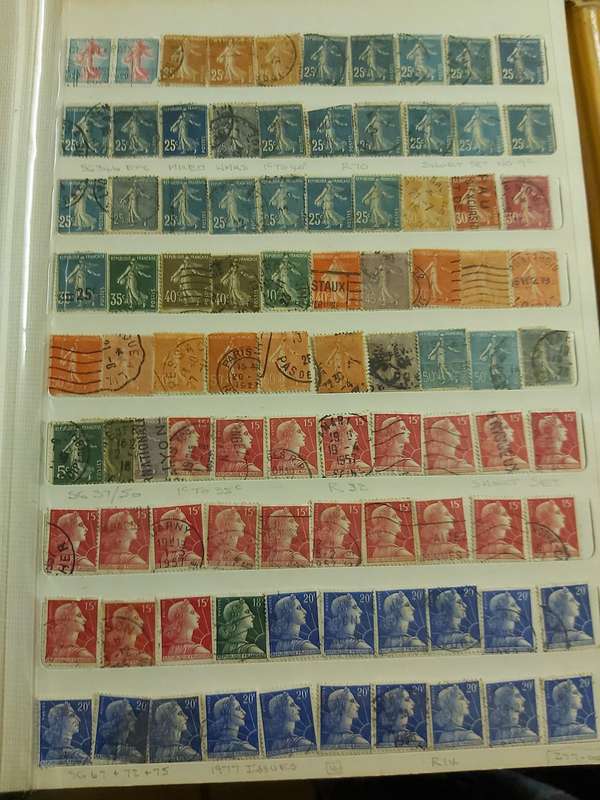 FRANCE STAMPS WITH GOOD CANCELLATIONS