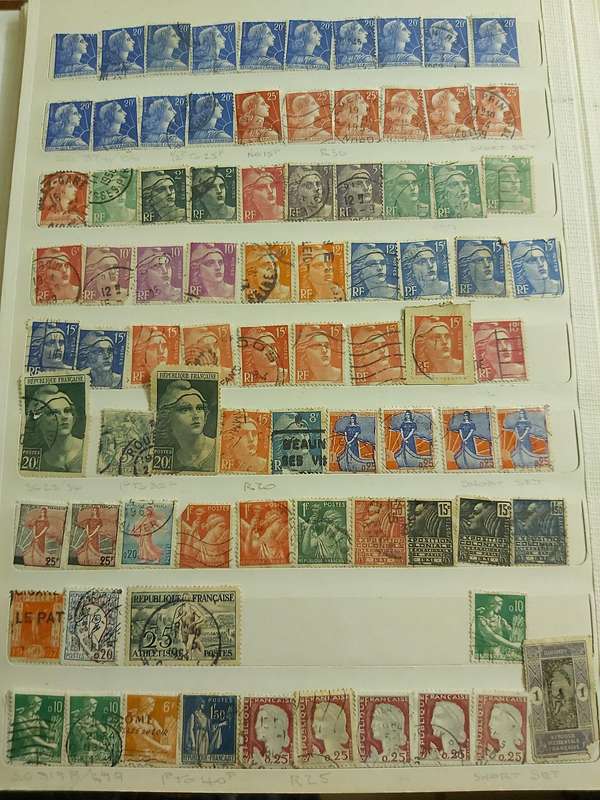 FRANCE STAMPS WITH GOOD CANCELLATIONS