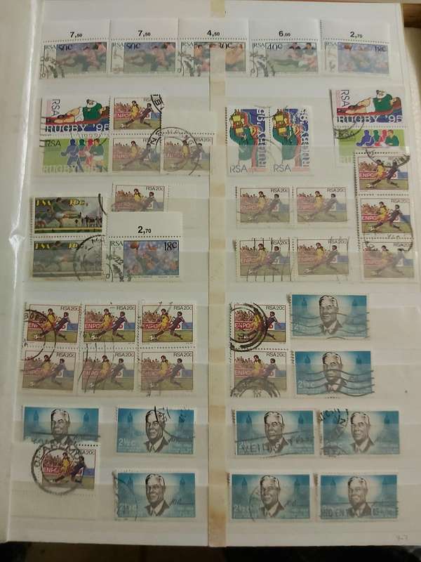RSA STAMPS SOME GOOD POSTMARKS AND SOME ERRORS