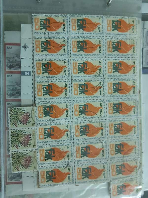 RSA CONTROL BLOCKS AND MINT SHEETS