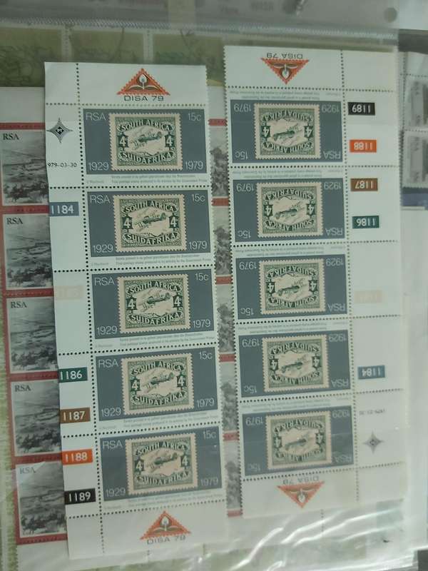 RSA CONTROL BLOCKS AND MINT SHEETS