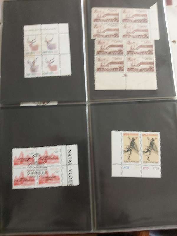 RSA CONTROL BLOCKS AND MINT SHEETS