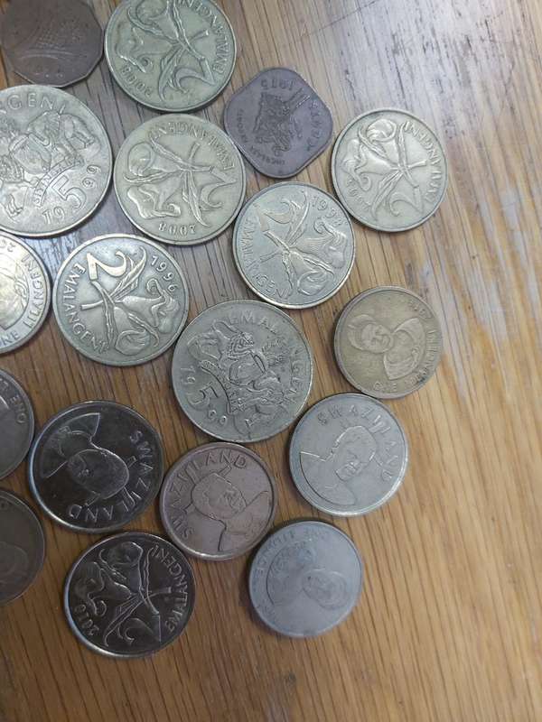 SWAZILAND BRONZE AND COPPER COINS