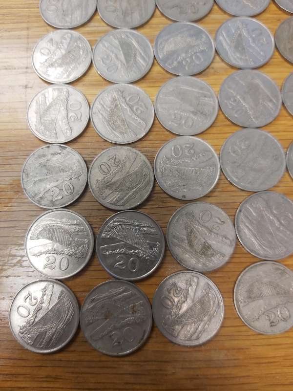 ZIMBABWE 20C COINS