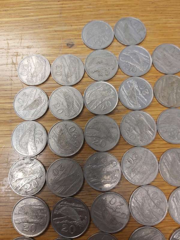 ZIMBABWE 20C COINS