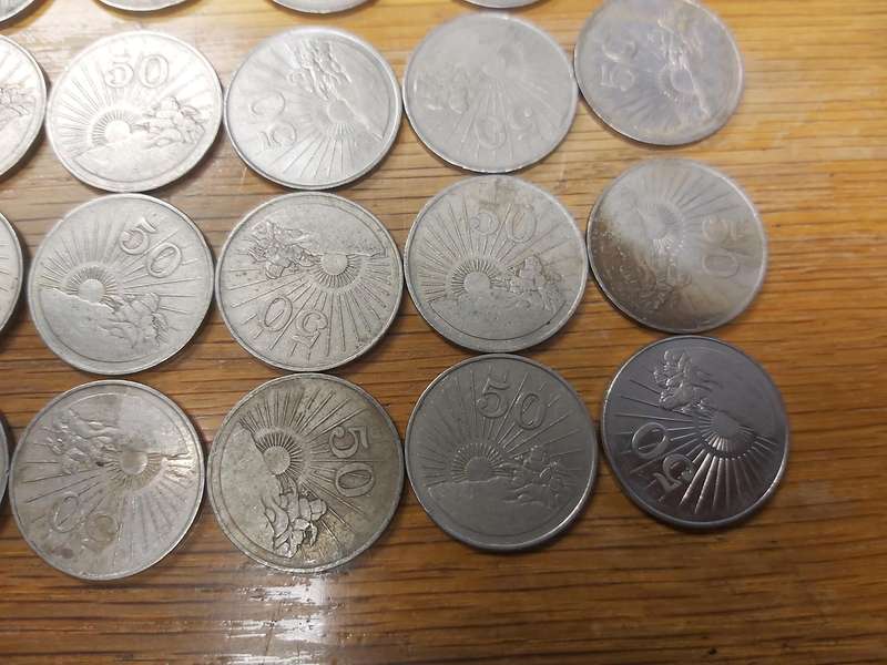 ZIMBABWE 50C COINS
