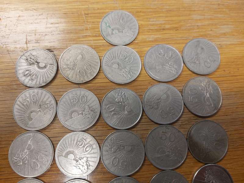 ZIMBABWE 50C COINS
