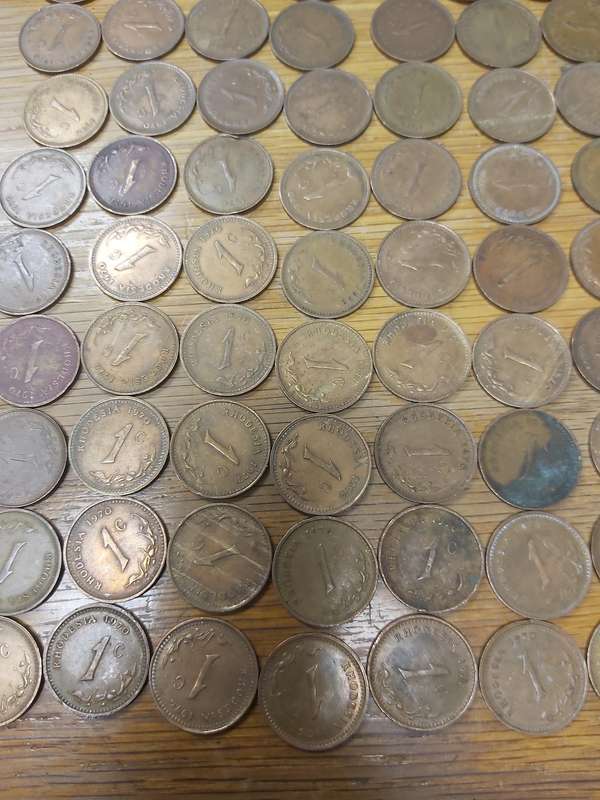 RHODESIA 1970-1977 1C AND 1/2C COINS