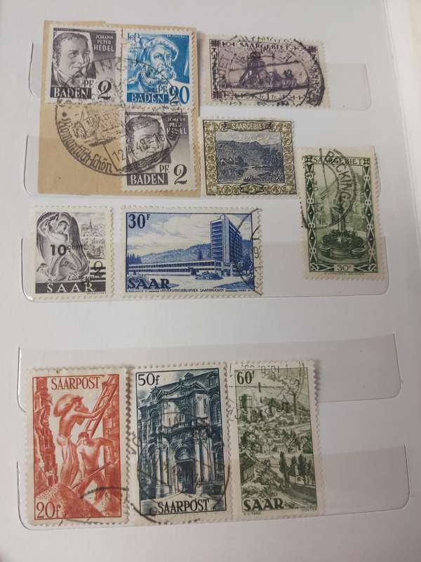 DEUTCHES REICH ANS SAAR STAMPS