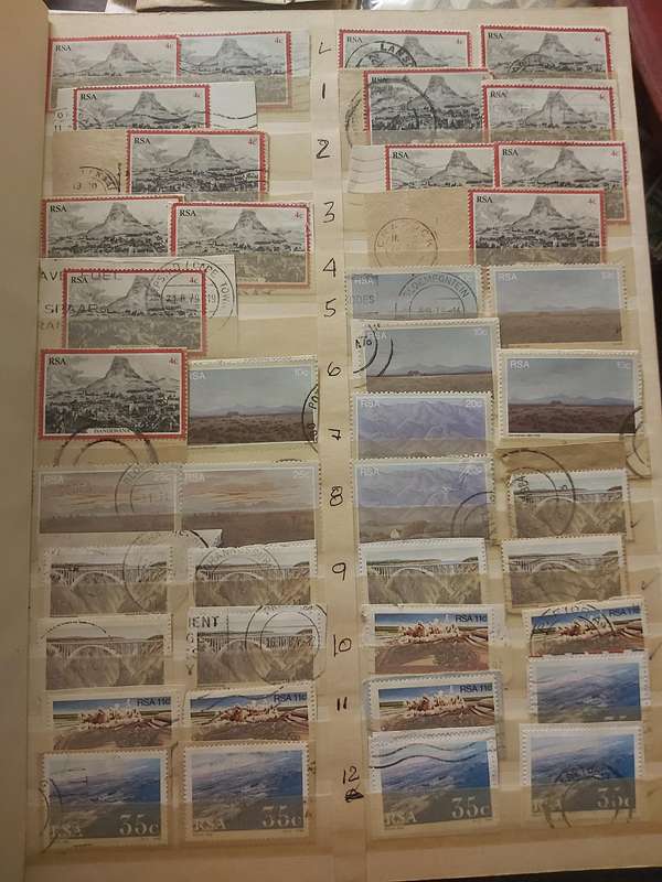 RSA STAMPS WITH SOME VERY GOOD POSTMARKS
