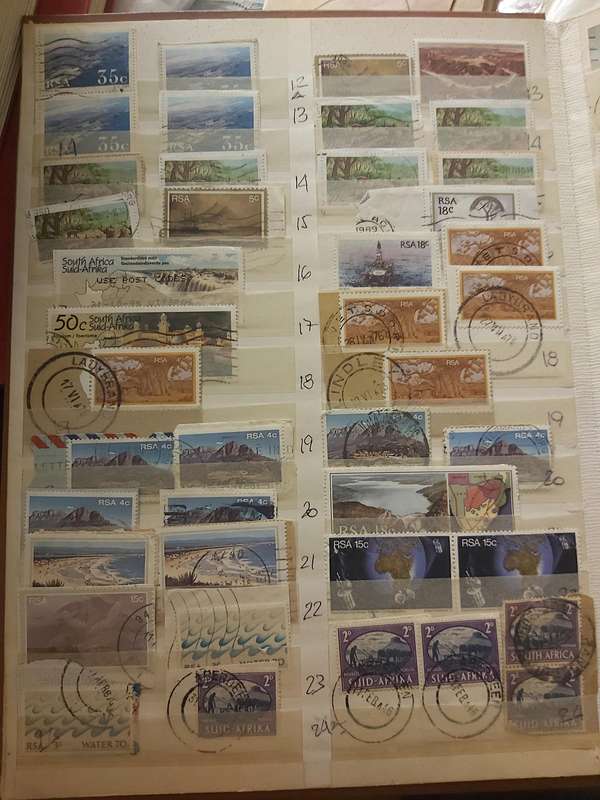 RSA STAMPS WITH SOME VERY GOOD POSTMARKS