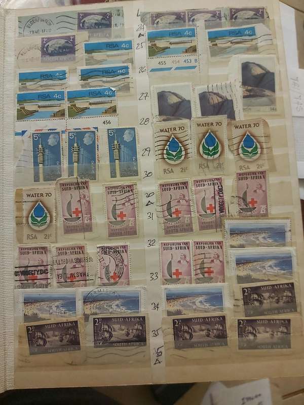 RSA STAMPS WITH SOME VERY GOOD POSTMARKS