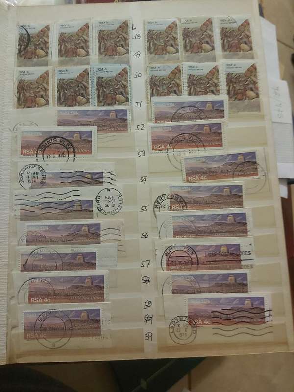 RSA STAMPS WITH SOME VERY GOOD POSTMARKS