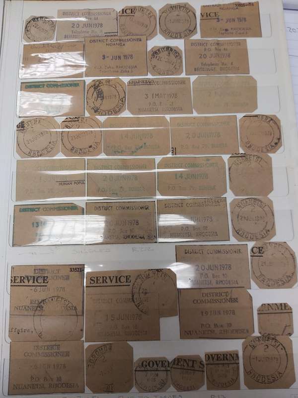 RHODESIA CANCELLATIONS