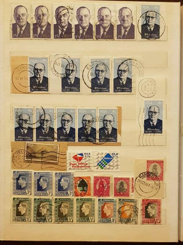 RSA STAMPS WITH SOME VERY GOOD POSTMARKS