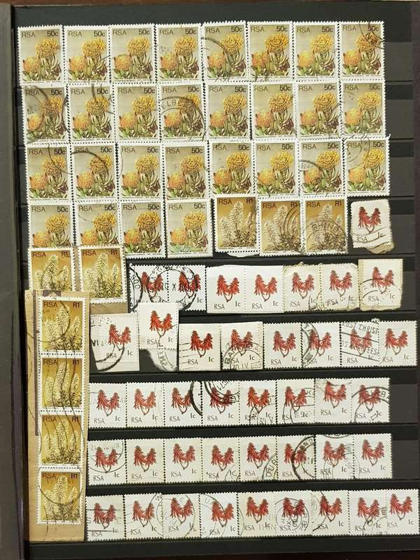 RSA STAMPS WITH SOME VERY GOOD POSTMARKS