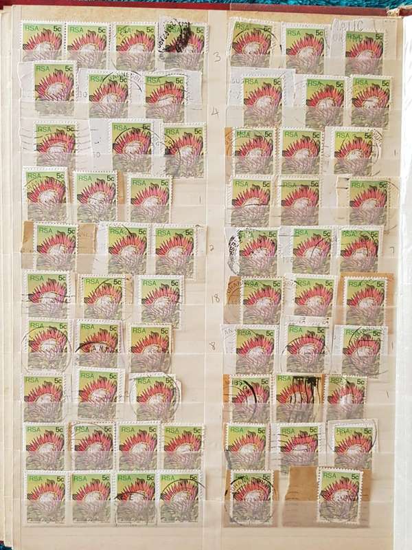RSA STAMPS WITH SOME VERY GOOD POSTMARKS