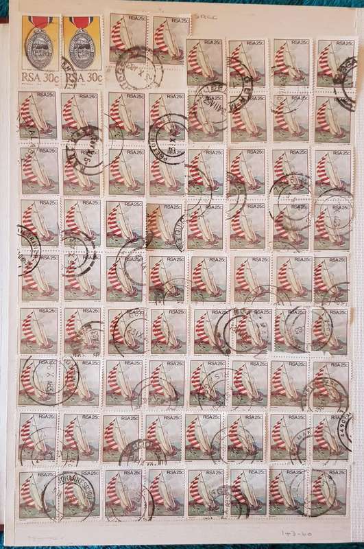 RSA STAMPS WITH SOME VERY GOOD POSTMARKS