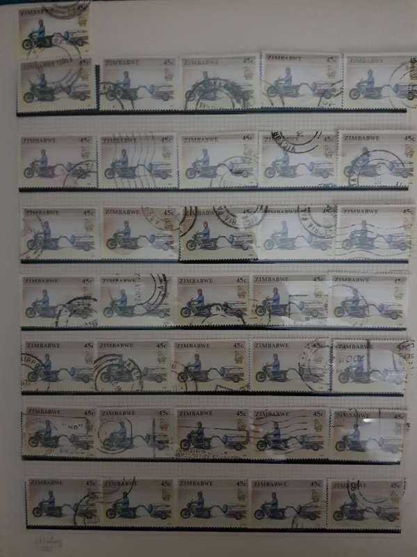 RHODESIA STAMPS USED (BID PER PAGE ,1 BID FOR ALL )