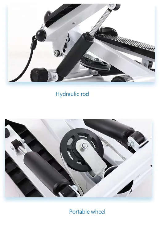 Dual Exercise Stepper With Resistance Bands, Electronic Display, Home Weight Loss Machine