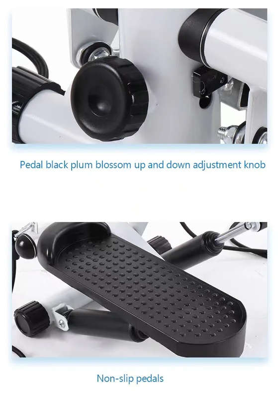 Dual Exercise Stepper With Resistance Bands, Electronic Display, Home Weight Loss Machine