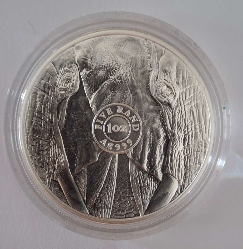 2021 BIG FIVE - ELEPHANTS - 2 x 1oz SILVER